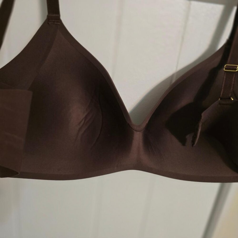 NWT 34D (Sz7) Knix Brown Wireless Bra with inlet for side coverage multiple snap - Picture 6 of 13